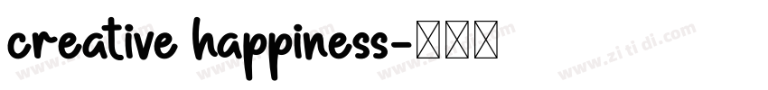 Creative Happiness字体转换